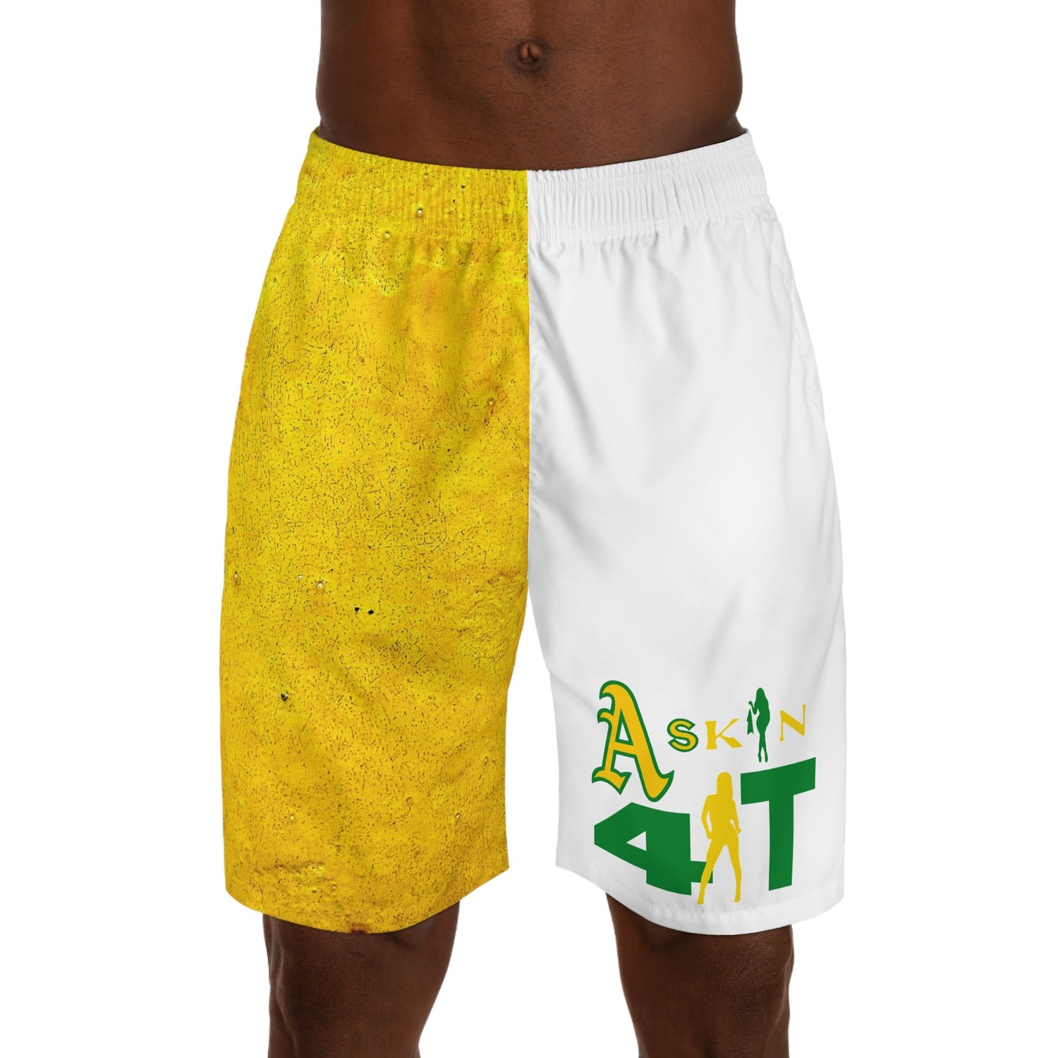 Streetwear men’s shorts with bold urban graphic design and modern clothing online style