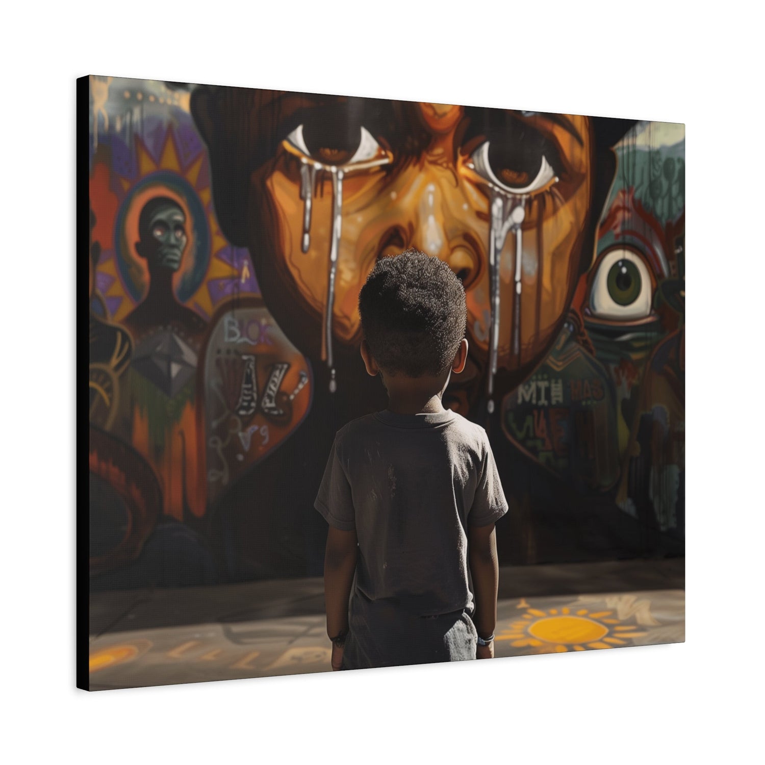 Urban art featuring bold street-inspired graphic design and modern city culture style