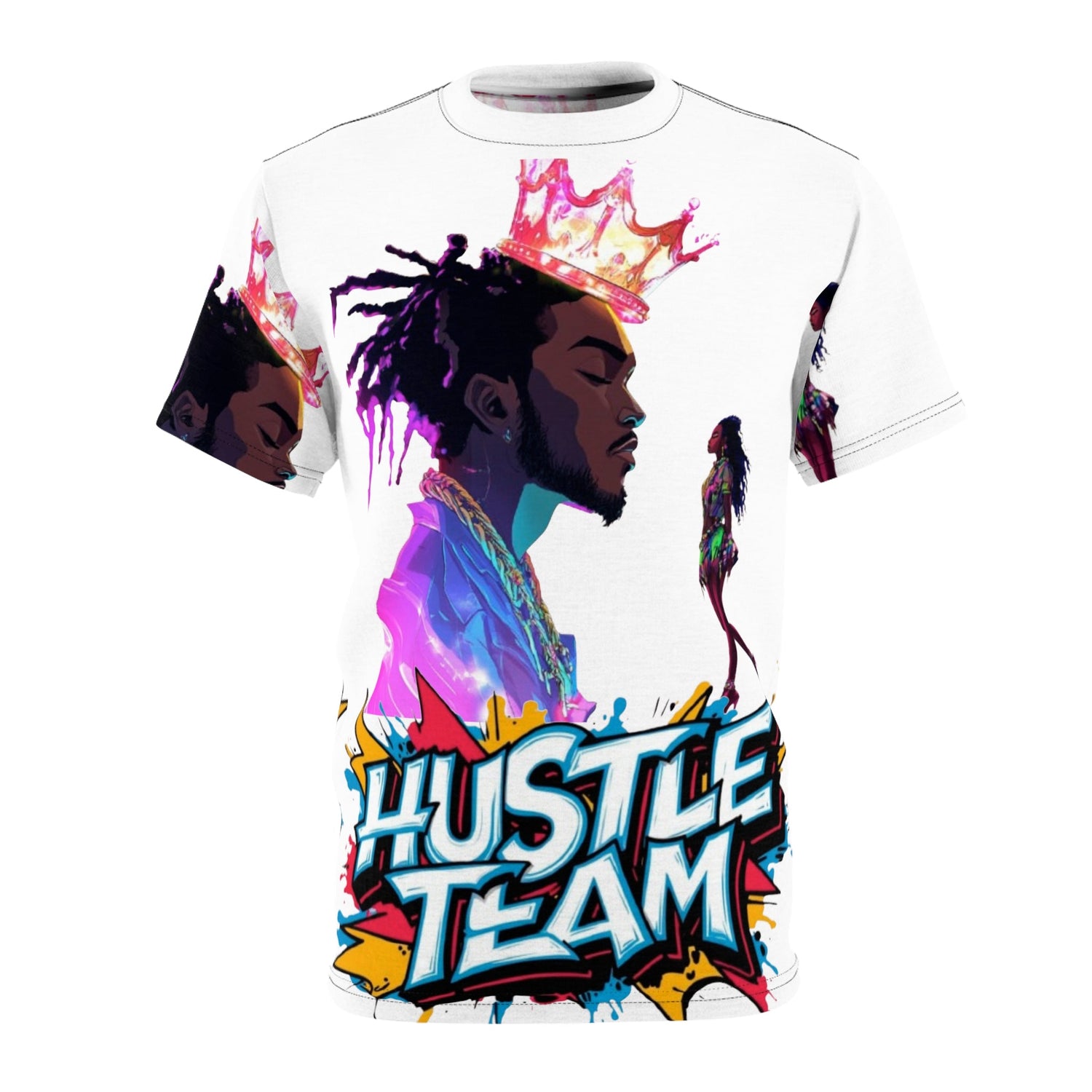 Hustle Team streetwear tee featuring bold urban graphic design, modern street clothing online style