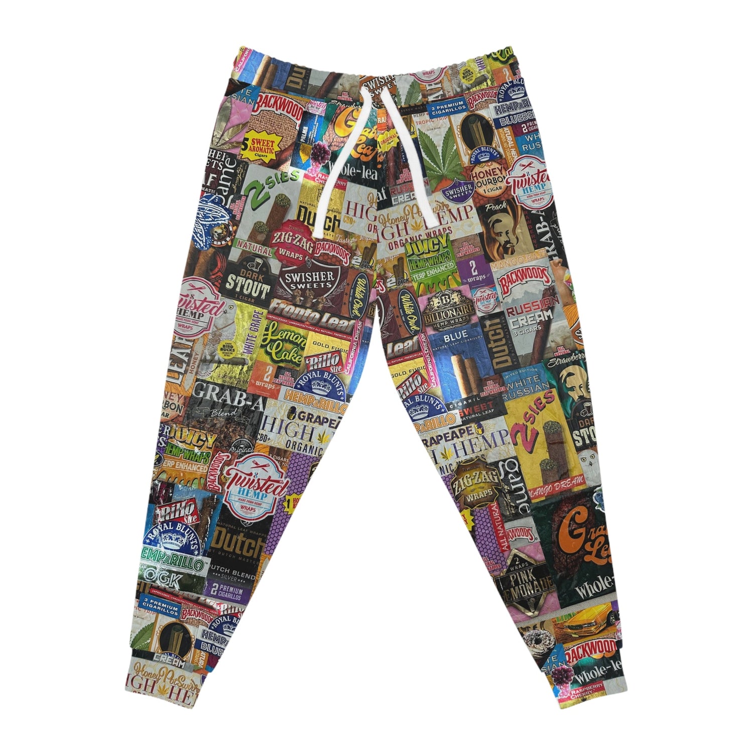 Streetwear joggers with bold urban graphic design and modern clothing online style