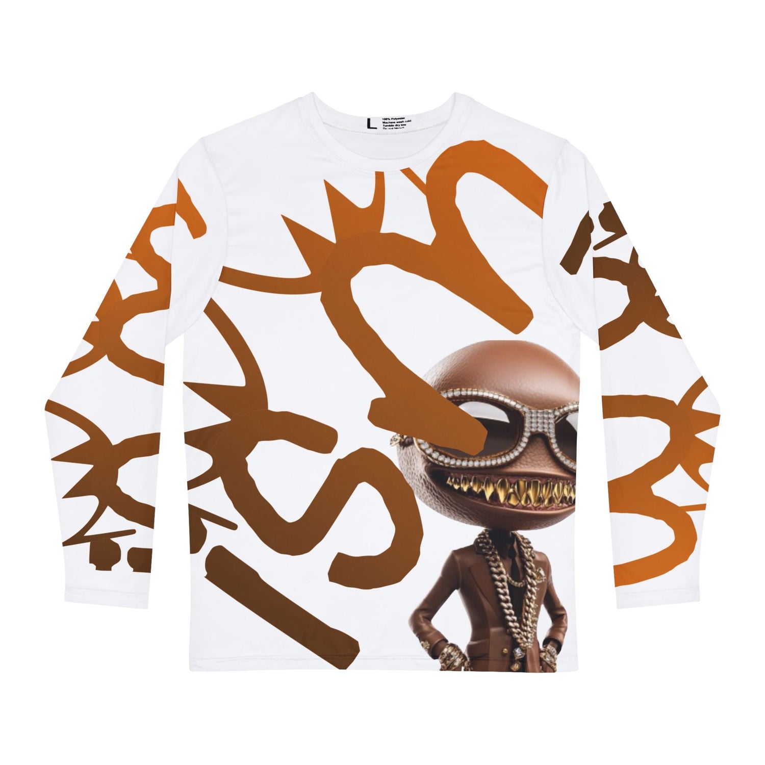 Streetwear long sleeve shirt with bold urban graphic design and modern clothing online style