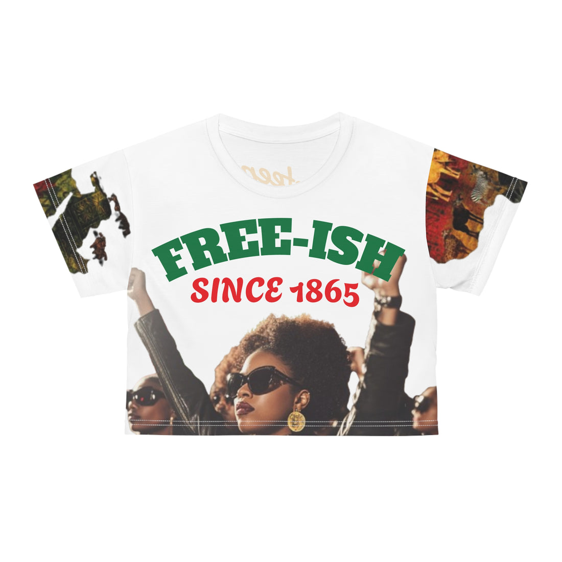 Free-Ish Crop Top | Juneteenth Graphic Urban Fashion Clothing Online