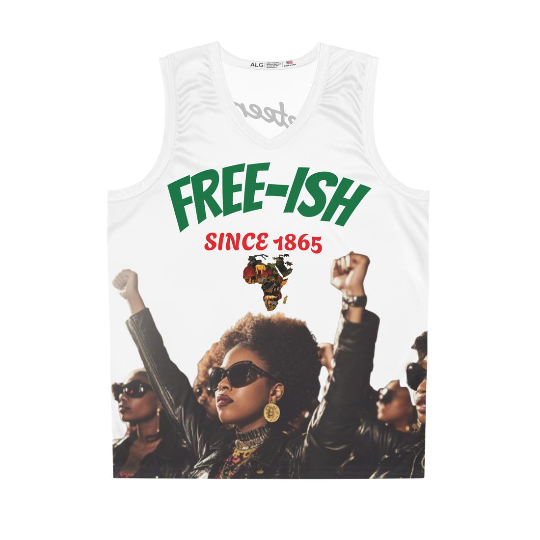 Free-Ish Juneteenth Basketball Jersey | Graphic Urban Fashion Clothing Online