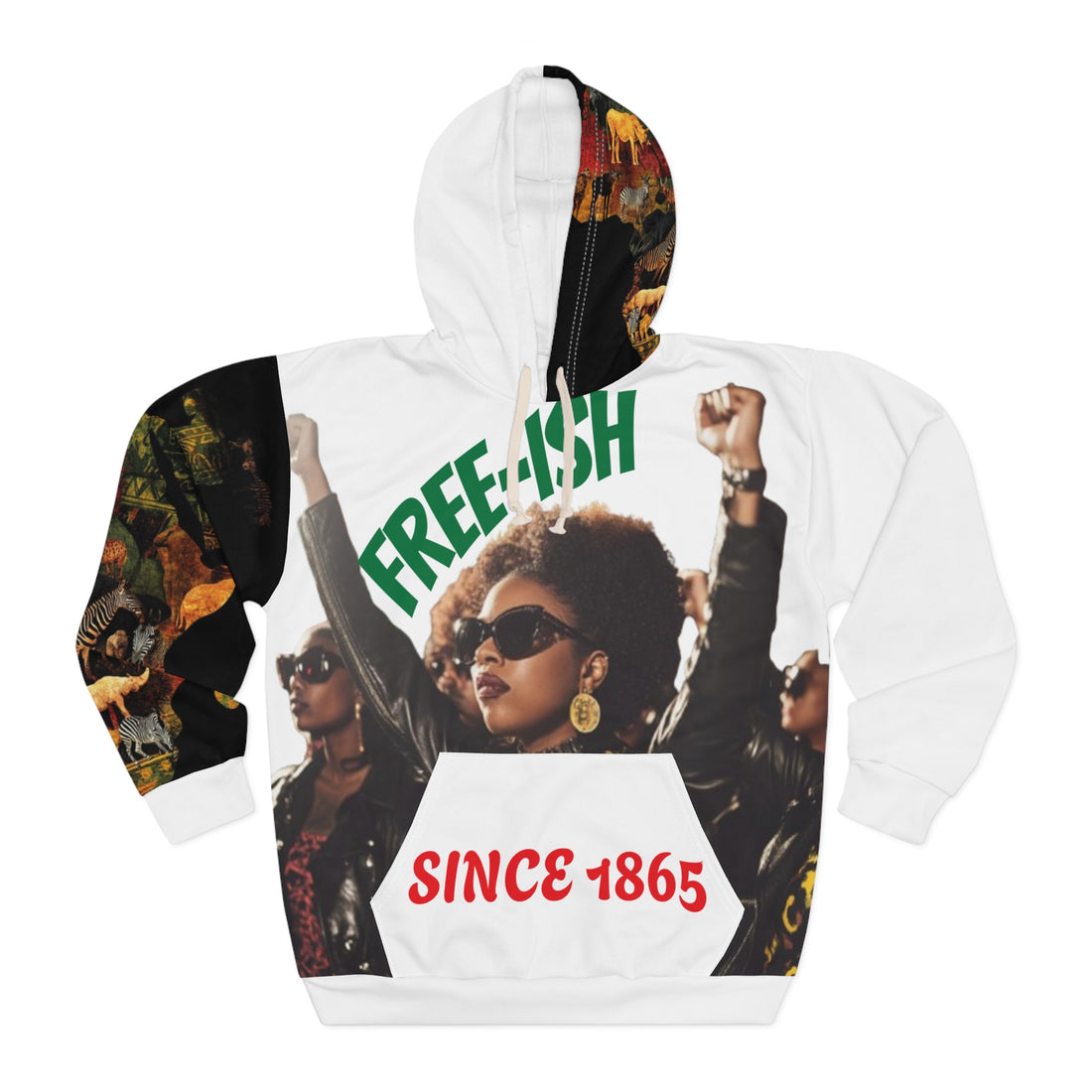Free-Ish Streetwear Hoodie | Juneteenth Graphic Urban Fashion Clothing Online