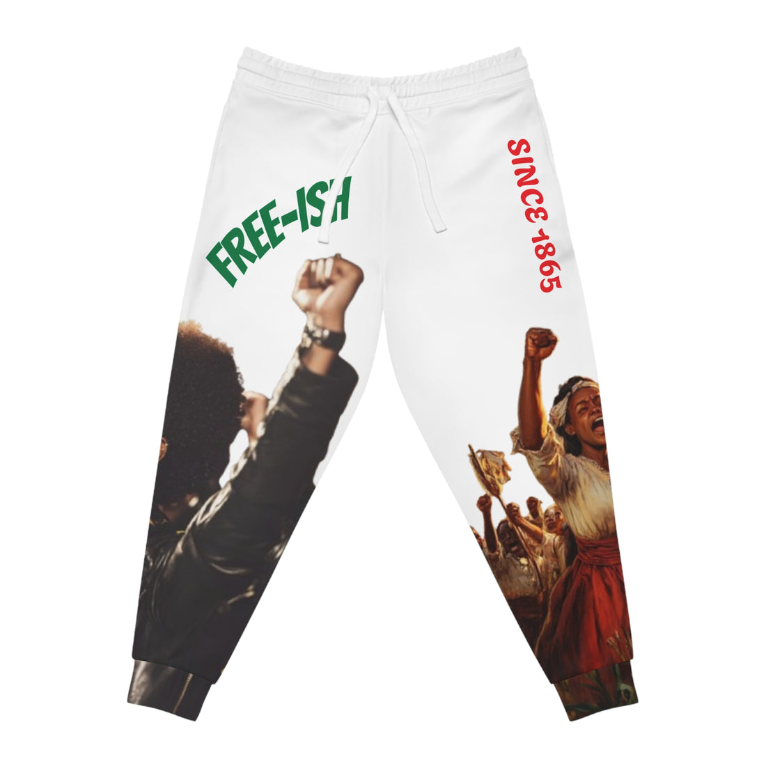 Free-Ish Athletic Joggers | Juneteenth Graphic Urban Fashion Clothing Online